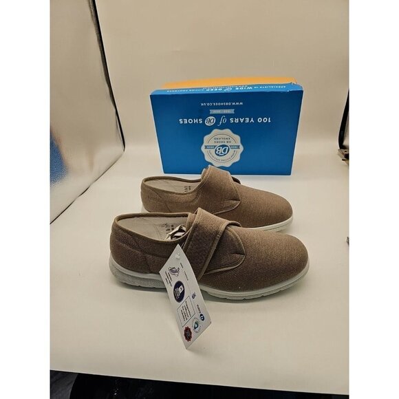 Mens DB Cannock Canvas  Slip On Hook Loop  Shoes easy b Size 10US NEW - Picture 1 of 7